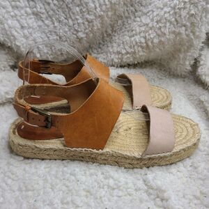 ‎Soludos Bi-Color Platform Espadrille Sandal